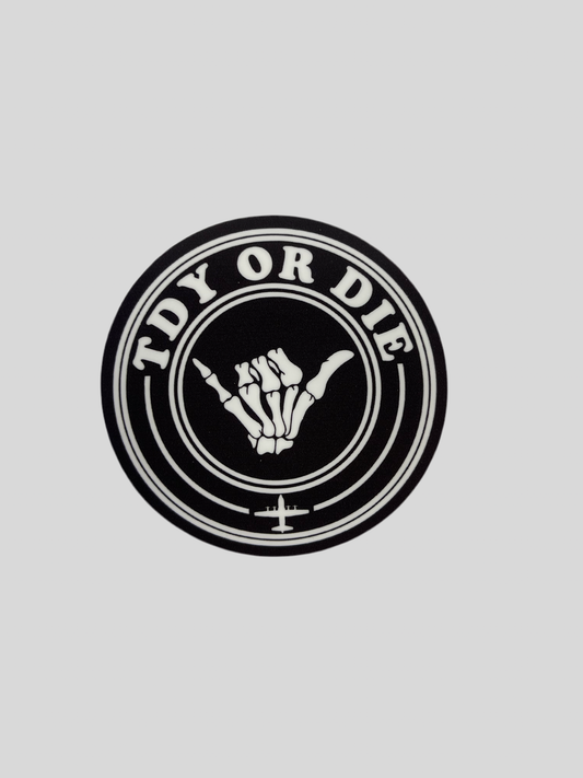 TDY or DIE Logo Sticker